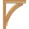 Ekena Millwork Thorton Block Rough Sawn Bracket w/ Offset Brace, Western Red Cedar, 4"W x 16"D x 20"H BKT0402X16X20THR05RWR - alternate 4